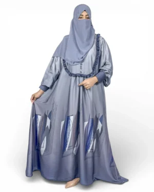 Azure Mist Abaya full picture