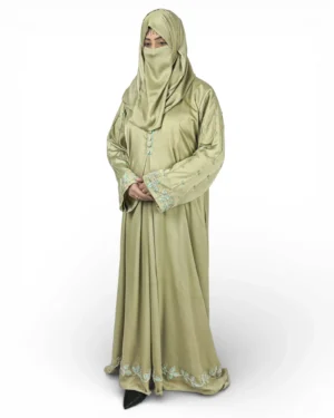 Olive Bloom Premium Abaya Image